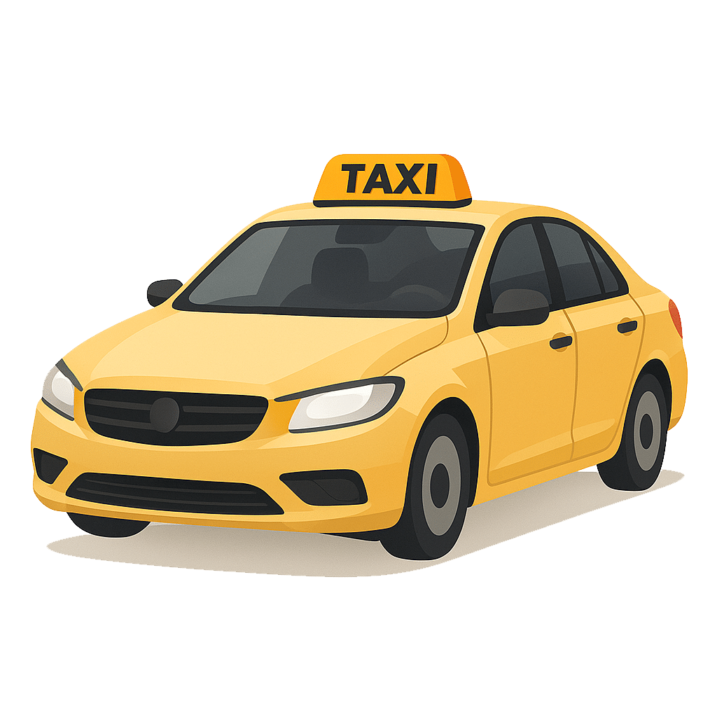 Taxi Zwickau nach amtlichem Taxitarif – modernes gelbes Taxi